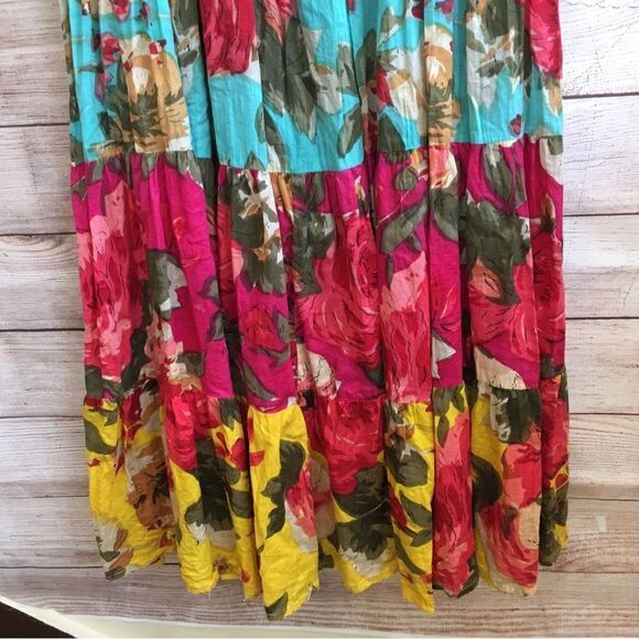 VASNA DESIRE BOHO FLORAL TIERED MAXI DRESS - Picture 6 of 11